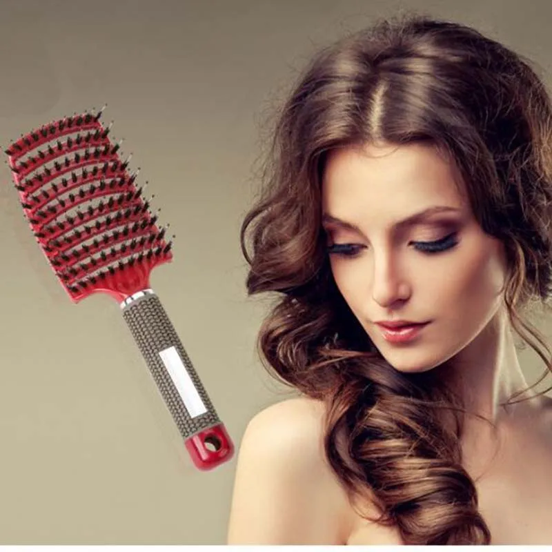

Hair Brush Scalp Hairbrush Comb Professional Women tangle Hairdressing Supplies brushes combos for Tools hair hello kitty 003#