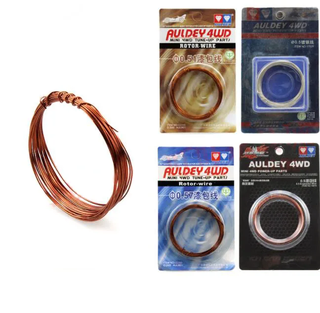

3 Bags 1/32 Scale Mini 4WD Car Model Motor Enameled Wire Diameter 0.4 0.46 0.51 0.55 0.57 0.62 Silver Plated Wiring