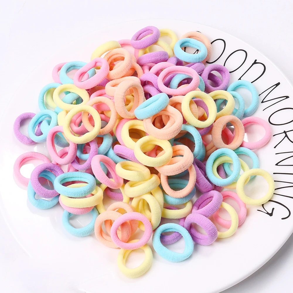 

Chyko 100pcs/50pcs Elastic Hair Bands Holders Girls Rubber Bands Hair Ropes Women Hair Accessories Hair Ties Headwear Scrunchies