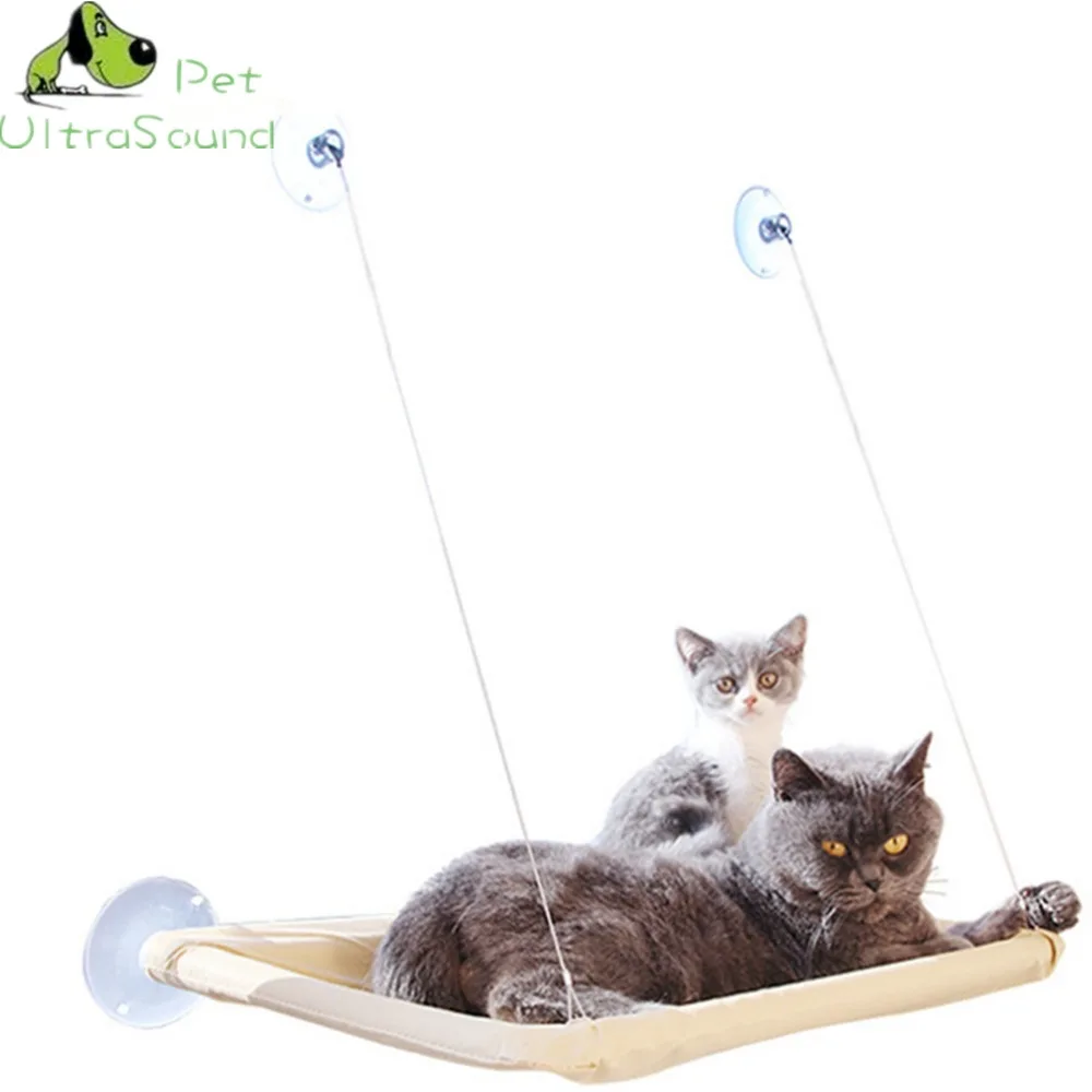 

ULTRASOUND PET Cute Pet Hanging Beds Bearing 15kg Cat Sunny Seat Window Mount Pet Cat Hammock Comfortable Cat Pet Rest Bed