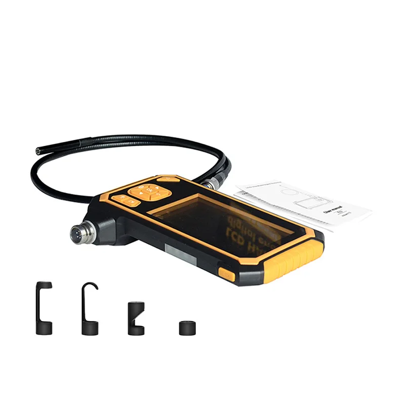 Profession Industrial Endoscope Digital Semi-Rigid Borescope 4.3inch LCD Snake Camera 1080PHD Video Waterproof Inspection Camera
