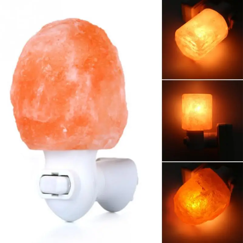 

2018 New Popular Mini Cute Hand Carved Natural Crystal Himalayan Salt Wall Lamp Night Light Gifts US/ UK/ AU/ EU Plug for Choice