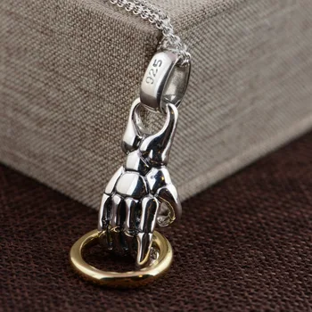 

Deer King jewelry wholesale S925 Sterling Silver Pendant antique craft new fashion personality big gift