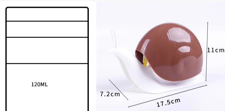 Funny Snail Press Type Soap Liquid Bottle Sanitize Dispensers Bathroom Accessories Tool Emulsion Slug Turbo Banheiro Smart (6)