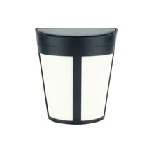 6-светодиодный настенный светильник на солнечных батареях на открытом воздухе Водонепроницаемый настенный светильник декоративный пейзаж светильник для двора сад забор(белый+ черный