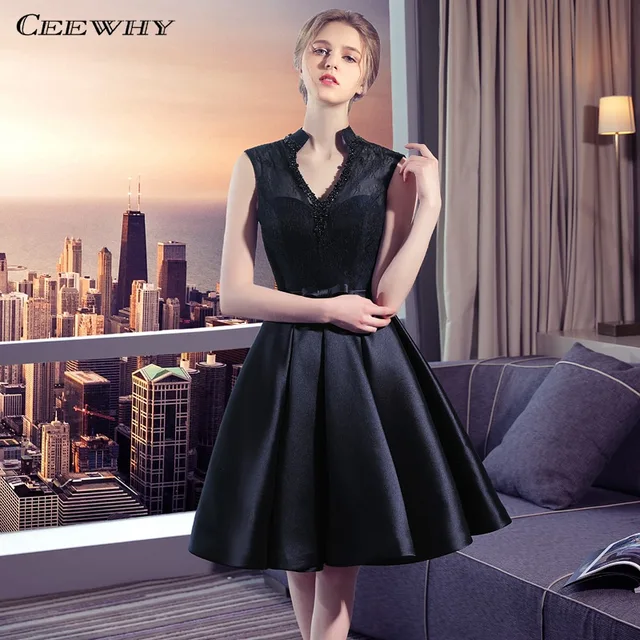 little black dress v neck