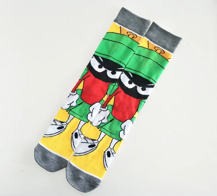 Creative anime print socks fashion funny novelty cartoon men women sock comfort happy colorful stitching cotton Skateboard socks