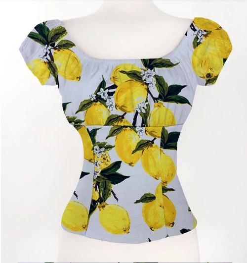 lemon yellow womens tops