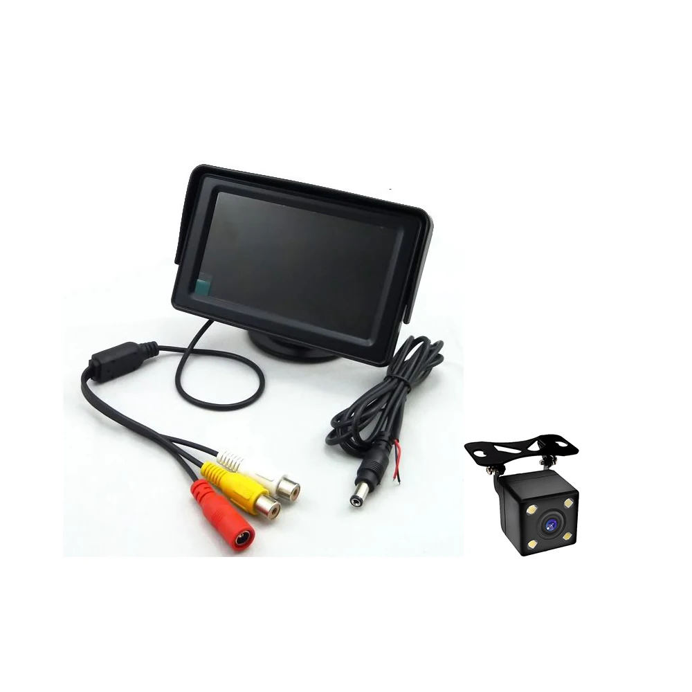 Автомобильный Стайлинг беспроводной 4,3 дюймовый TFT ЖК-экран Автомобильный монитор для HD реверсивная заднего вида камера автомобильный тв дисплей Wifi