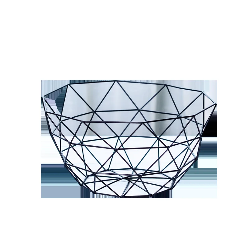 1pc Wrought iron fruit basket modern minimalist fruit basket snack storage basket