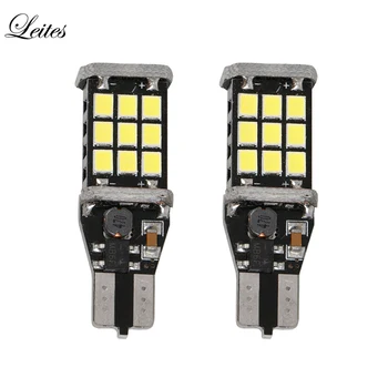 

2pcs 12v Auto Led Lights Car Led T15 Canbus Error-Free 21smd 2835 Canbus Led Light Wedge Base T10 Led Bulb Car Signal Lamps