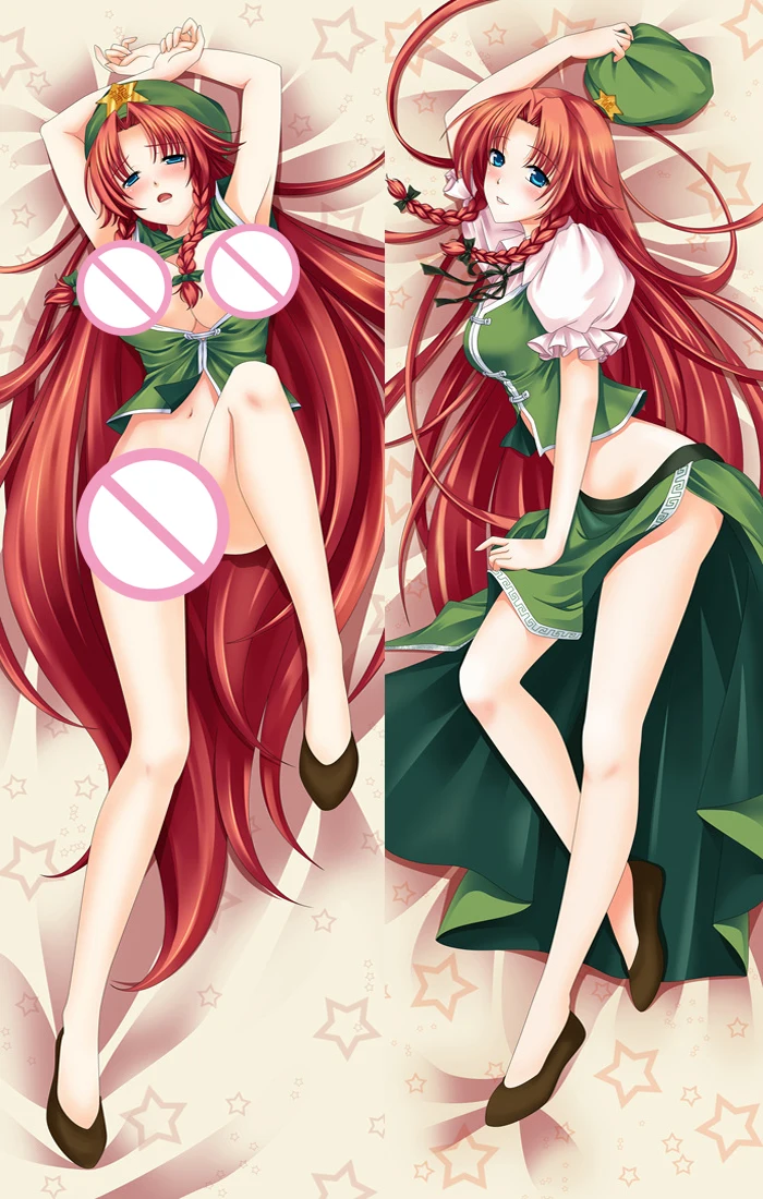 2017 обновление японского аниме TouHou проект воплощение Hong Meirin Подушка Dakimakura чехол