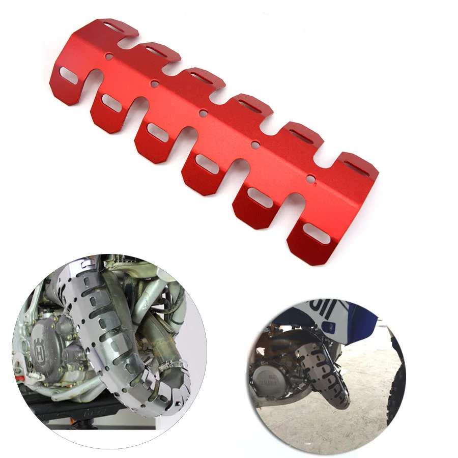 

Hot Motorcycle Universal Exhaust Muffler Pipe Leg Protector Shield Cover For YAMAHA XT 250 225 uper Tenere ES XT600 TW200 WR250X