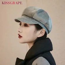 Кепка газетчика берет женский винтажный берет живописца зимние шапки для мужчин и женщин Восьмиугольные шапочки Женские кости мужские новые 11,11 шапки