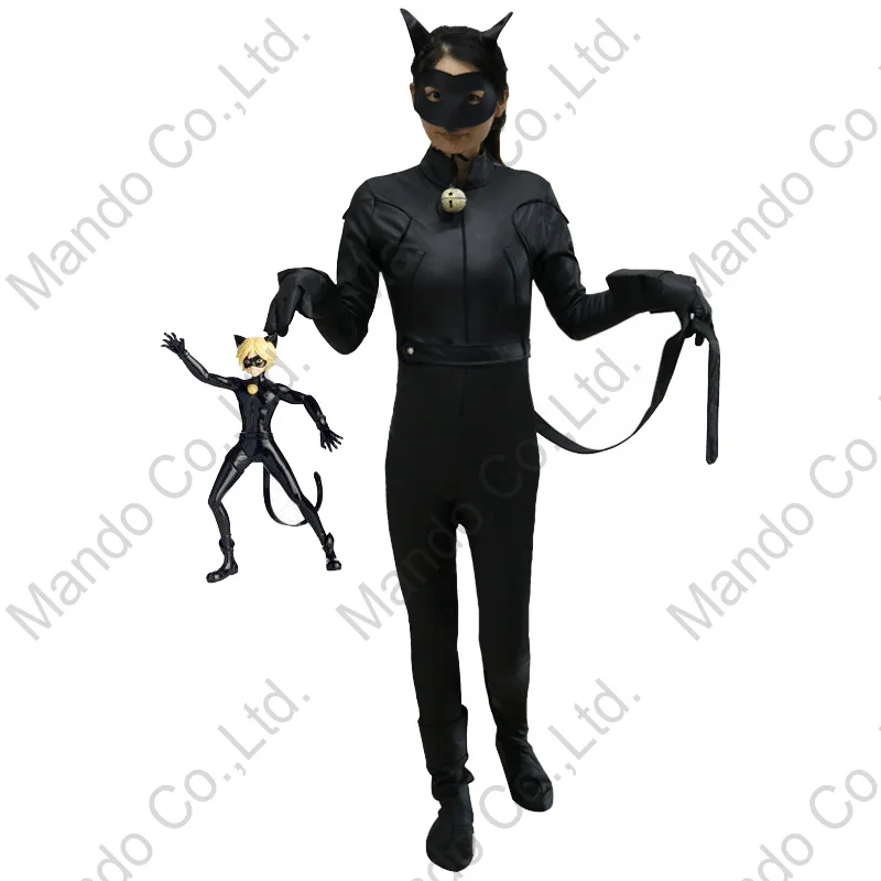Special Offer Kids Miraculous Ladybug Cosplay Costume Black Cat Noir Adrien Suit 