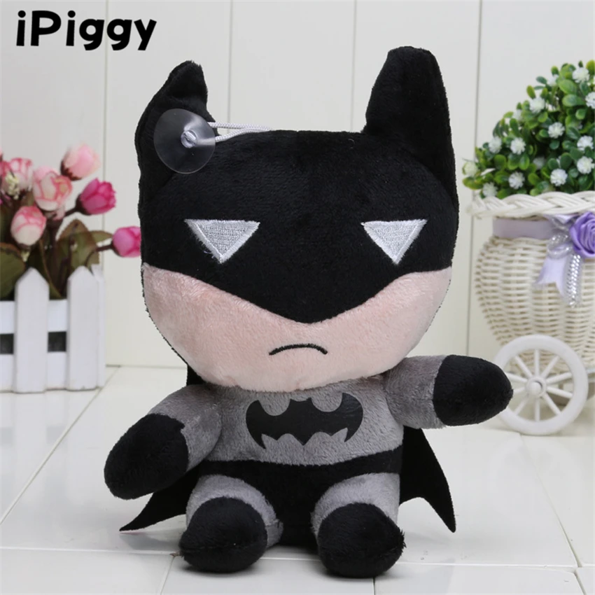Hot Sale 2pcs 18cm stuffed batman soft plush toys mini cartoon batman