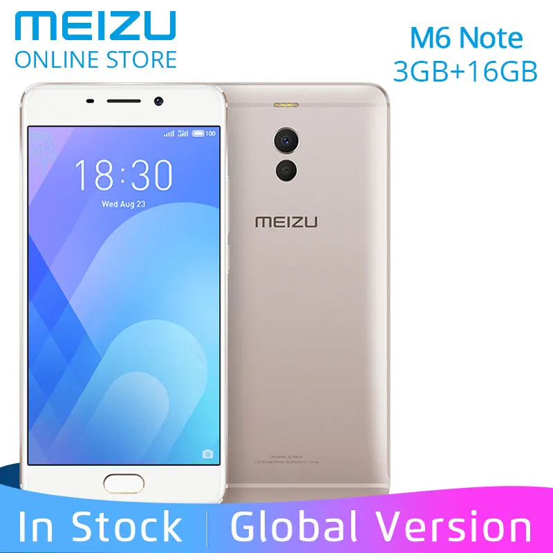 Официальный Глобальный Версия Meizu M6 Примечание 3 GB 16 Встроенная память 4G LTE