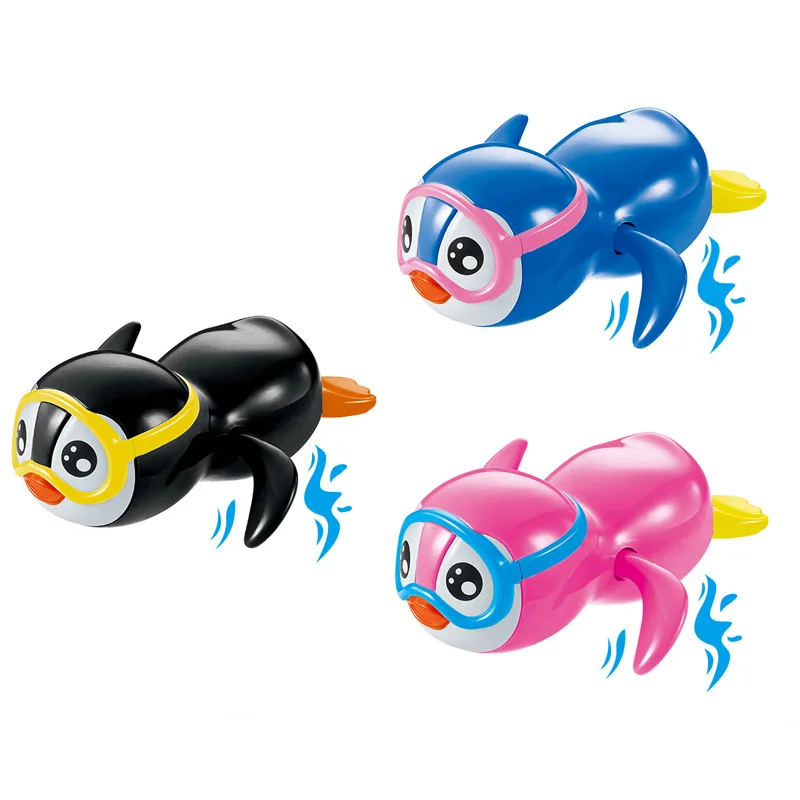 

Water Toys Small The Penguin Clockwork Baby Shower Toys for Children Bath Toy