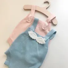 Новые детские комбинезоны на весну и осень, костюм для альпинизма, вязаная одежда с крыльями ангела