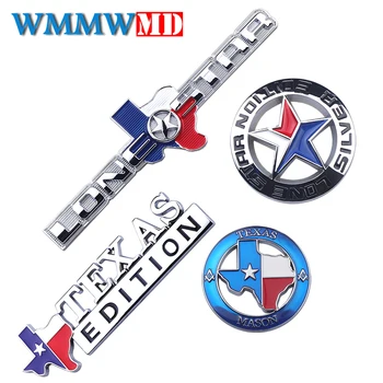 

TEXAS EDITION Shield Pentagram 3D Metal Emblem Badge Car Fender Side Tail Body Sticker for JEEP Wrangler Liberty Grand Cherokee