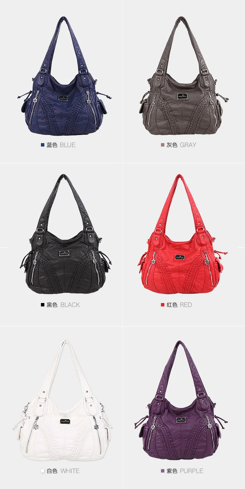 Женские одноцветные моющиеся вместительные сумки через плечо для покупок, дизайнерские мягкие сумки-хобо из искусственной кожи, роскошные женские сумки для женщин