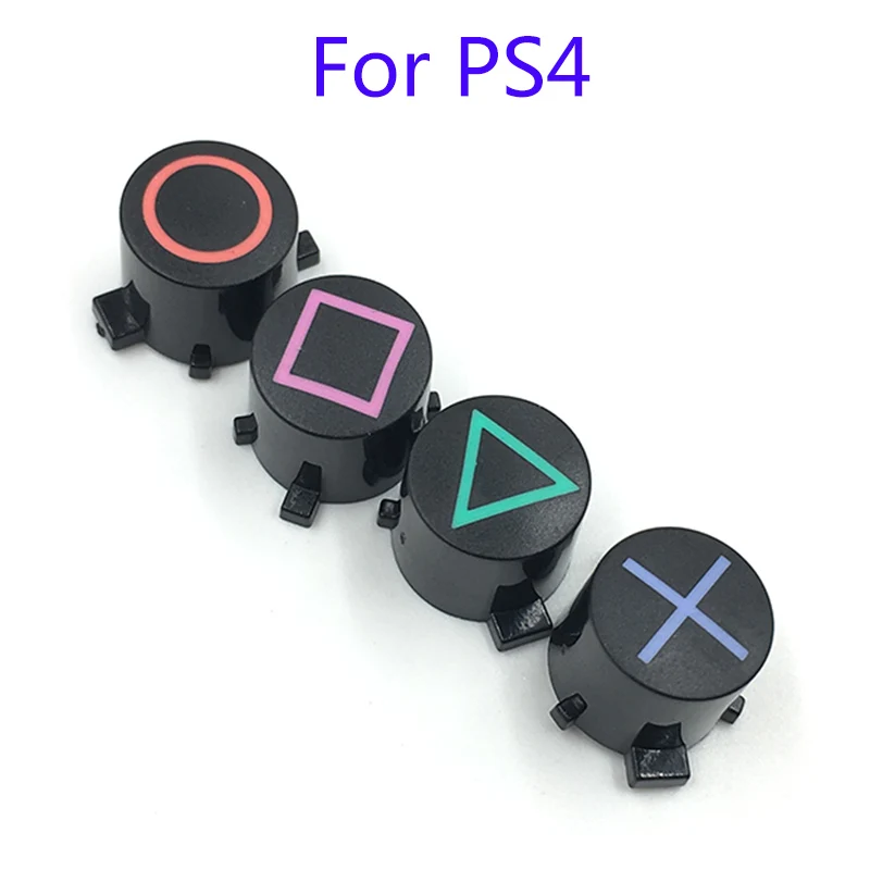 10 Sets For PS4 Multicolor plastic button ABXY Buttons Repair Part For