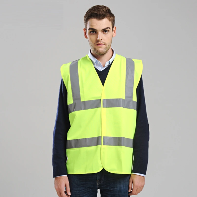 High quality high visibility safety clothing reflective workwear mens vest waistcoat large size s-xxxl fluorescent yellow High quality high visibility safety clothing reflective workwear mens vest waistcoat large size s-xxxl fluorescent yellow