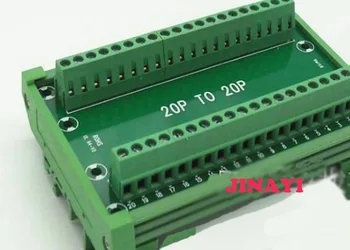 

5pcs 20 Pin 20P to 20P Adapter Terminal to the Terminal Relay Terminal Module Box Connector