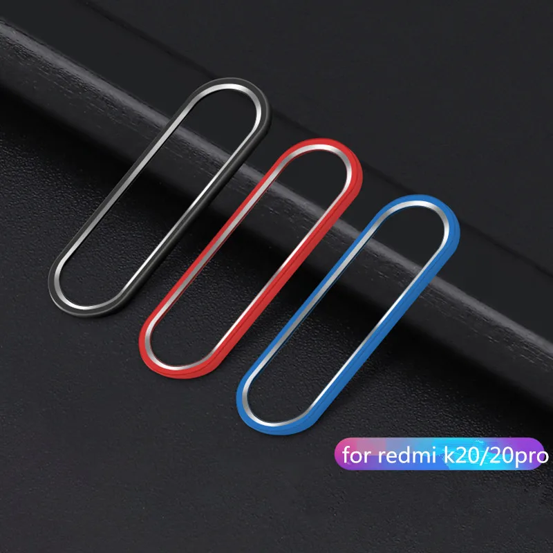 

NOTOW 7.5H lens glass +Camera Lens Protector Ring Guard Circle Metal Lens Film Protector Cover for Xiaomi Redmi k20/k20pro