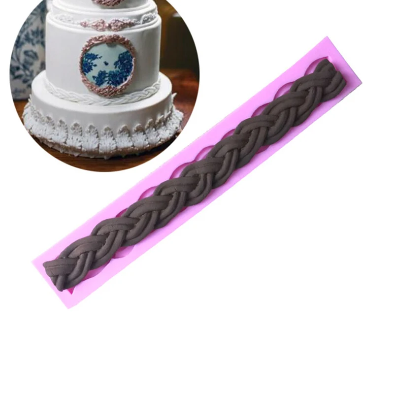 3D помадка силиконовая форма жемчуг цветок Форма торт украшения инструменты кружева коврик помадка тиснение кухня выпечки инструменты