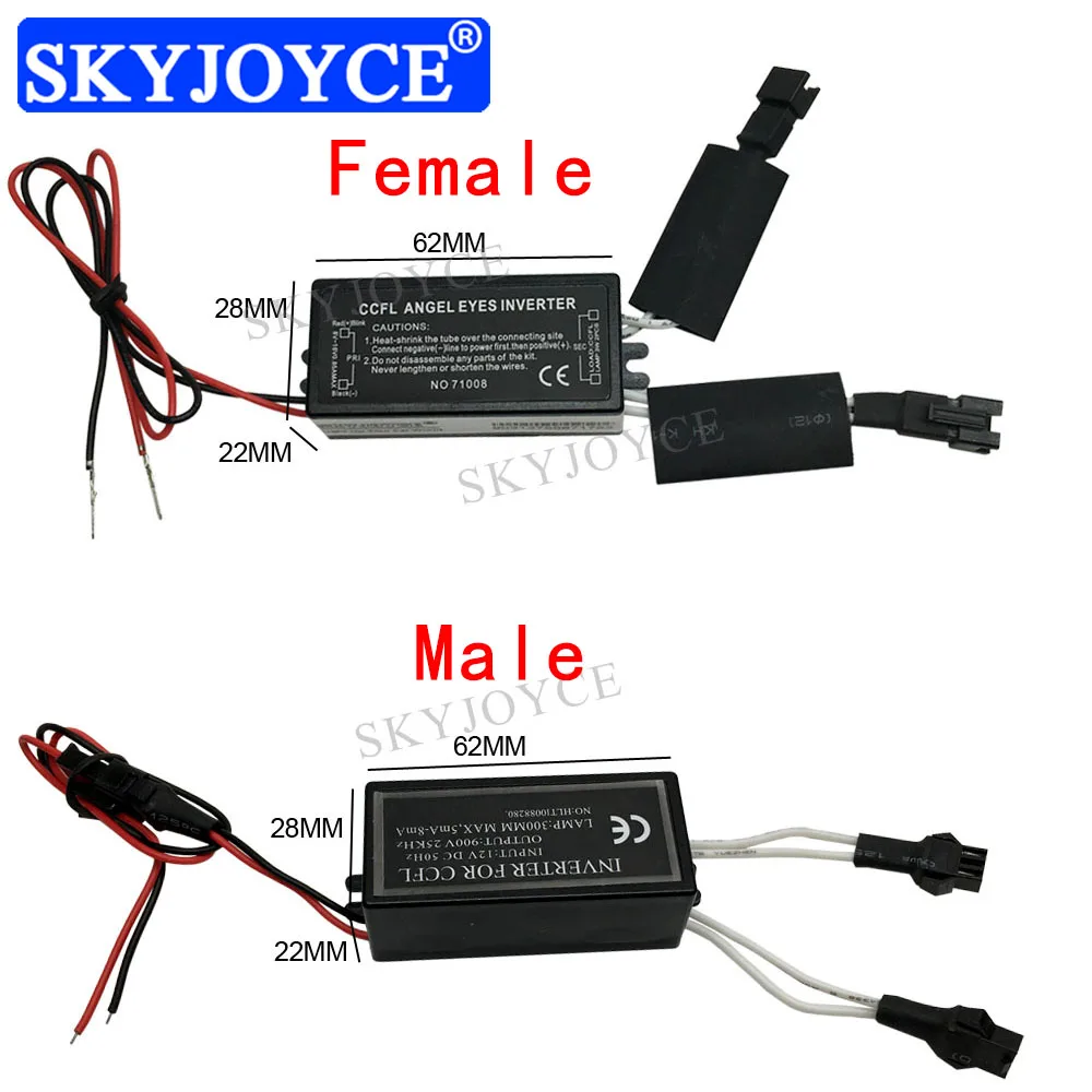 SKYJOYCE 12 В Женский Мужской CCFL драйвер инвертор 1 для 2 ламп ангельские глазки E46 E53 E36