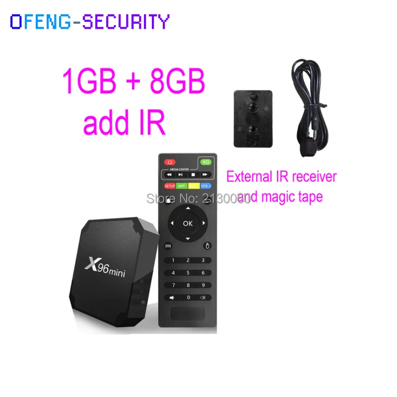 

X96 Mini Smart Android TV Box Android 7.1 S905W Quad Core 1GB + 8GB 2.4G WiFi 4K HD Iptv AirPlay Set Top Box PK Mi