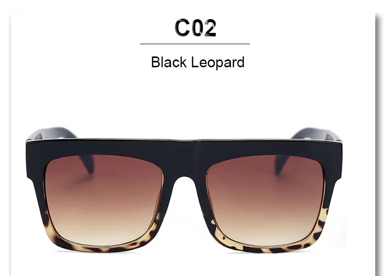 Горячие Ким солнечные очки в стиле Кардашьян леди UV400 для женщин и мужчин солнцезащитные очки 50 S женские плоские топ Италия Бренд Дизайнер famousSquare знаменитостей - Цвет линз: Black Leopard WF25