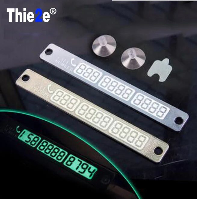 Newest Telephone Number Cars Car Parking Notification Night Luminous