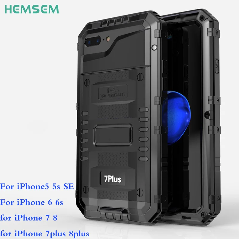 Ударопрочный водонепроницаемый чехол iP68 ДЛЯ iPhone XS MAX XR X 6 6s 7 8 plus 360 военный класс