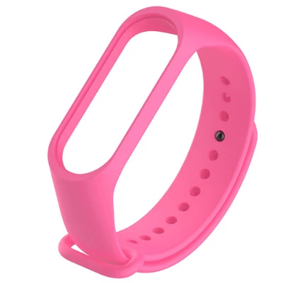 Pink Ремешок mi Band 3 4 для Xiaomi mi Band 3 4, ремешок на запястье, силиконовый ремешок на запястье для Xiaomi mi Band 3 4, сменный ремешок, аксессуары - Цвет: Pink
