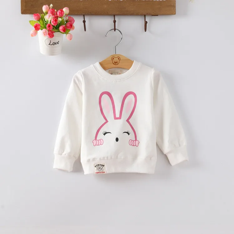 Baby Toddler Kids Girls Spring Autumn T-shirts Audel Cotton Long Sleeve Winter Bottoming Shirts 65-90cm Kids G129