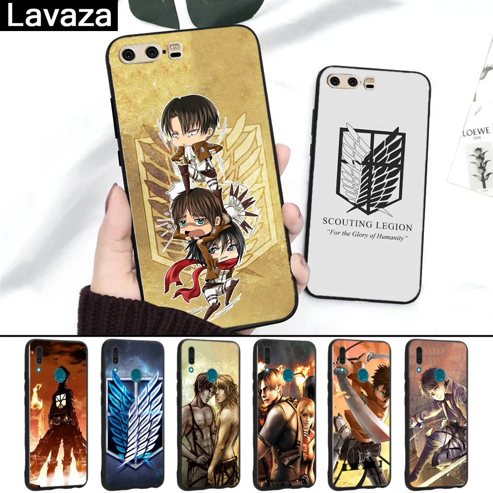 

Lavaza Anime Japanese attack on Titan Printing Silicone Case for Huawei P8 Lite 2015 2017 P9 2016 Mini P10 P20 Pro P Smart 2019