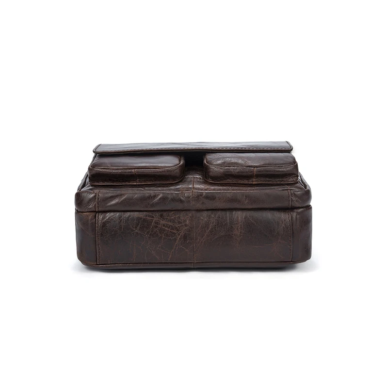 COMFROSKIN Men Leather Cross-body Bag Large Capacity 100% Genuine Leather Men Messenger Bags New Arrivals Cover Style Man Bags