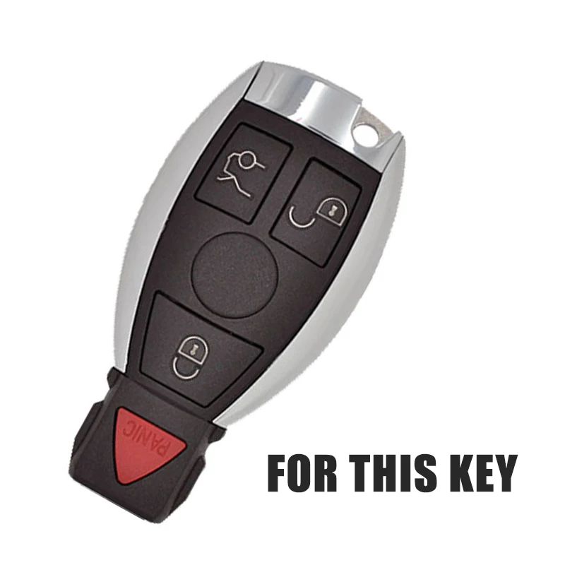 MAYITR 3 Button Durable Silicone Remote Key Case Cover For Mercedes Benz W203 W211 CLK C180 E200 AMG C E S Class