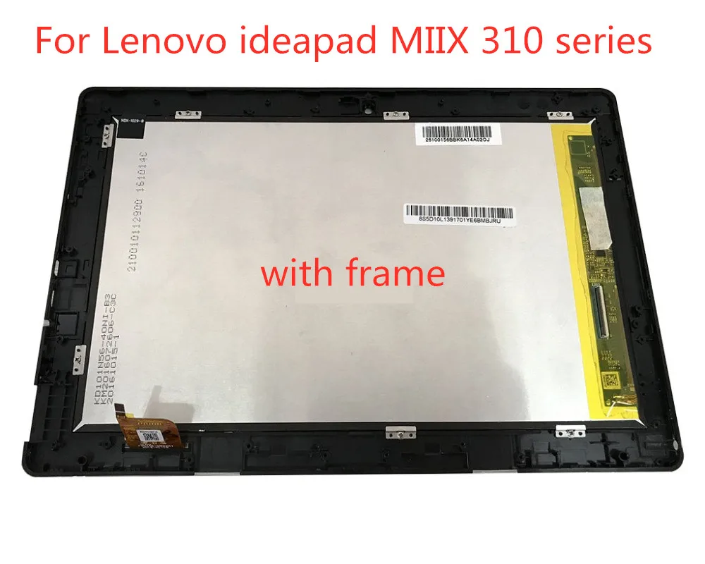 ЖК-дисплей в сборе для lenovo MIIX 310-10ICR Miix 310 Miix310 ЖК-дисплей с сенсорным экраном дигитайзер в сборе с рамкой