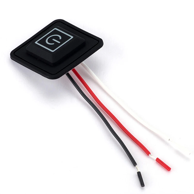 

3.7~12V Heated Vest Pants Gloves Electirc Heating Waistband DIY Temperature Controller Rheostat Switch Silicone Button Switch