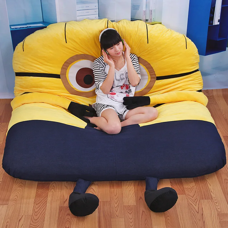 1 8x2 0m Funny Deable Me Minions Sleeping Bag Sofa Bed Twin 1 8x2 0m Funny Deable Me Minions Sleeping Bag Sofa Bed Twin Double Mattress For Oversized Beanbag Tatami In Bean Sofas From
