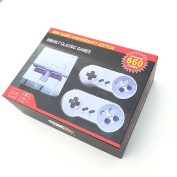 

20PCS AV-USB Interface Dual Gamepad Controls Retro Family Classic Handheld Game Players Built-in 660 Games Mini TV Game Console