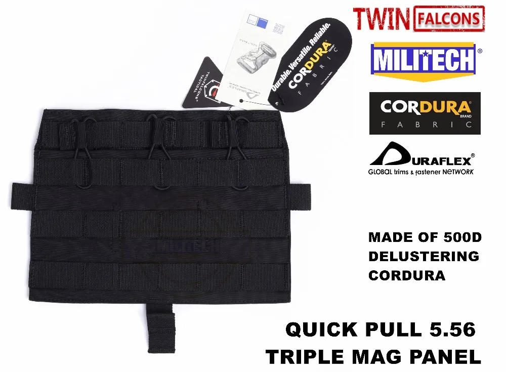 QUICK PULL 5.56 TRIPLE MAG PANEL BK-1