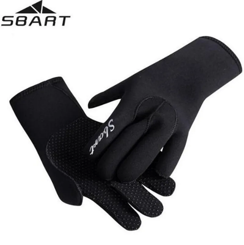 

SBART 3MM Neoprene Scuba Diving Gloves Snorkeling Equipment Antiskid Keep Warm Winter Swim Spearfishing Wetsuit Fabric Gloves