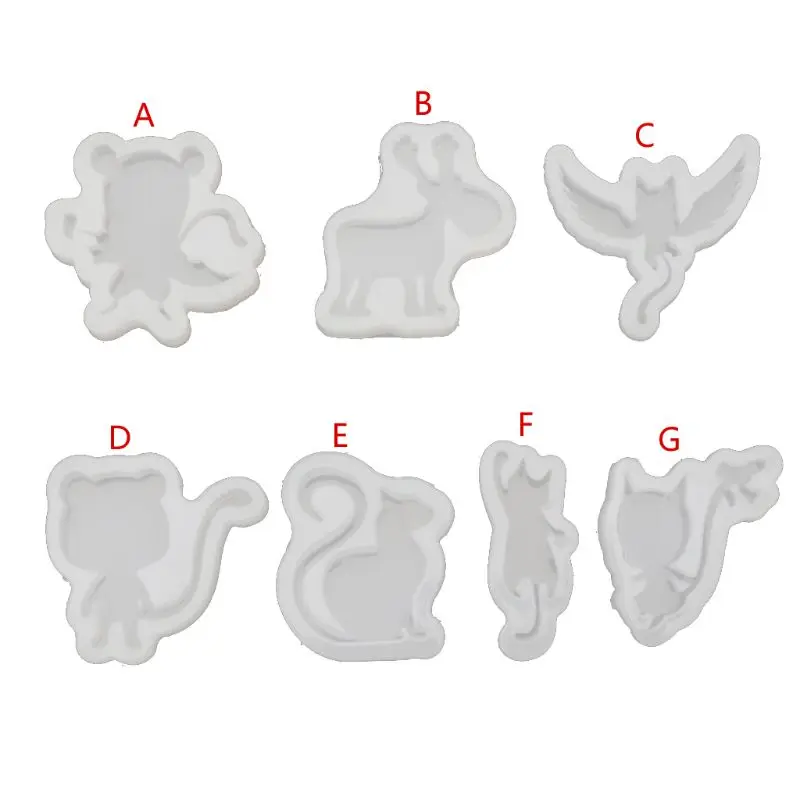

Cartoon Pet Cat Jewelry Silicone Mold for Polymer Clay Resin Epoxy Jewelry Tools