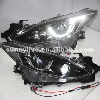 

For MAZDA 3 2014-2015 Year LED headlights with LED light source LD