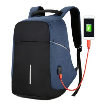 

Brand Deisgn Men Backpack USB Charging Waterproof Large Laptop Bags Travel Teenager School Student Oxford Backpacks Male 8016