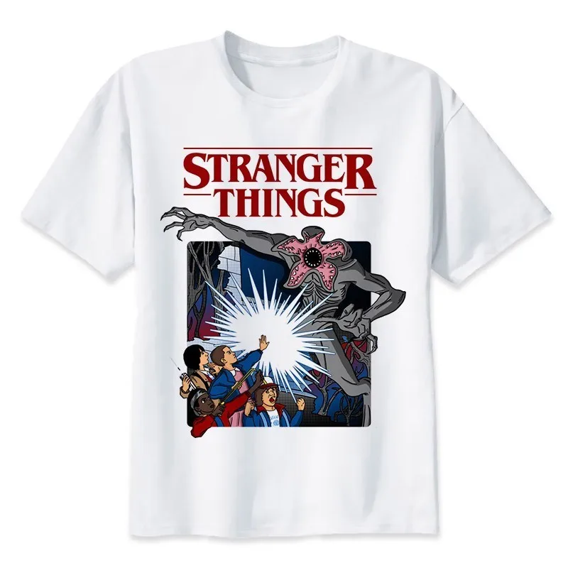 Новейшая модель года, футболка «странные вещи», забавная футболка Eleven Demogorgon с перевернутым дном, дизайнерская футболка классная, модная мужская футболка, Топы, Прямая поставка - Цвет: 15